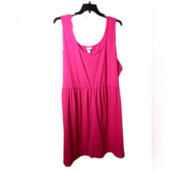 Ava & Viv 🩷 Women's Sleeveless Empire Waist Dress 4X - Picture 3 of 7